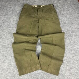 Vintage US Military M-1951 Wool Field Trousers Army Olive Drab Pants Medium Reg